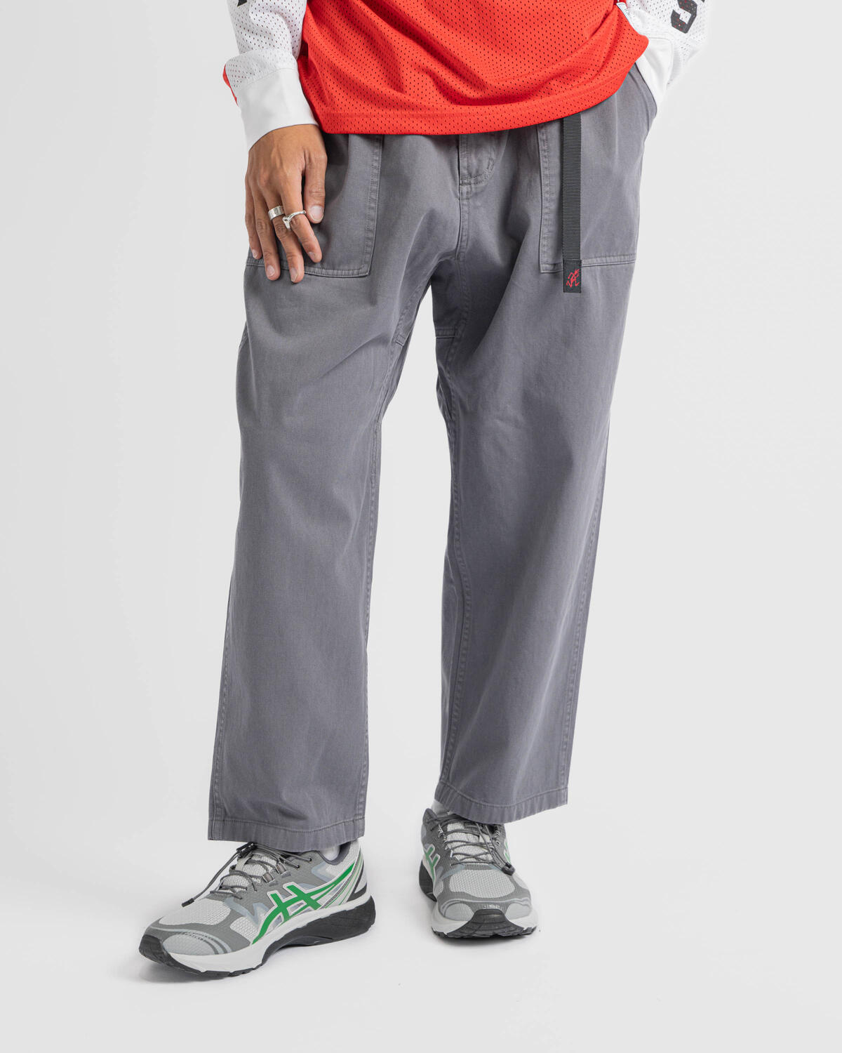 GAFH G-Type Flap Pants Neutral Grey グレー Gramicci LOOSE TAPERED PANT | G103-OGT-PFO | AFEW STORE